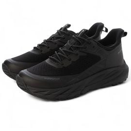 Phiten ファイテン メンズ スリップイン シューズ PHM-030 防水スニーカー 813 BLACK/BLACK