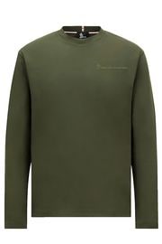 MONCLER GRENOBLE ��󥯥졼�� ����Ρ��֥� ��� ������ T����� 097-8D00001-83927 Logo Long Sleeve Cotton T-Shirt 815 GREEN  