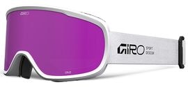 GIRO ジロ スキー ゴーグル U/GOGGLE CRUZ (ASIAN FIT) フレームカラー WHITE STACKED レンズカラー Amber Pink