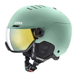 UVEX ウベックス スキー ヘルメット 566262 wanted visor オキサイドグリーンマット