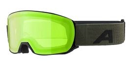 ALPINA アルピナ スキー ゴーグル A7180 NAKISKA Q-LITE ブラック/オリーブマット