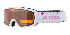 ALPINA アルピナ キッズ スキー ゴーグル A7258 SCARABEO JR. ホワイト/ローズ