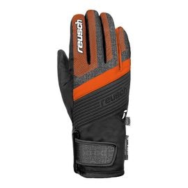 REUSCH ロイシュ キッズ スキー グローブ 6261212 DUKE R-TEX XT JUNIOR ブラック/ブラックメランジ/ショッキングオレンジ