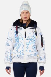 CASTELBAJAC レディース スキー ジャケット RLOWJ24 W JCCYETI-REV DOWN JKT A13 SNOW ANGELS ARTIC PRINT|CASTELBAJAC|B