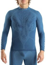 UYN    ʡ U100510 MAN ELEVATYON BIOMORPH UW SHIRT LONG_SL.TURTLE NECK K511 Blue Atoll