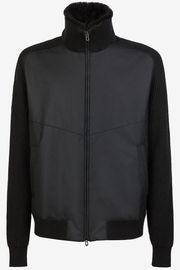 SEASE ������ ��� ������ ����ʡ� �����ǥ����� KK046XG006 Knit Hybrid Bomber Shearling C01 Carbon Black