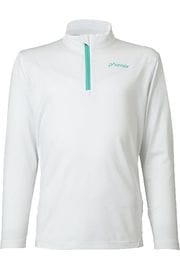 Phenix �ե��˥å��� ���å� ������ ����ʡ� ����� ESG25LS90 Color Block 1/2 Zip Tee WHITE