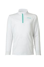 Phenix �ե��˥å��� ���å� ������ ����ʡ� ����� ESG25LS90 Color Block 1/2 Zip Tee WHITE