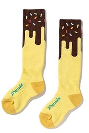 Phenix �ե��˥å��� ���å� ������ ���å��� ESG25SO90 Bottom Color Block Ski Socks LIGHT YELLOW