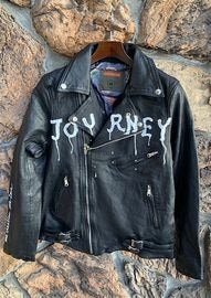 ��SALE 30%��ONE MADE ���ᥤ�� ��� ���㥱�å� ONE-1424 LAM LEATHER HAND PAINTED W-RIDERS JACKET BLACK