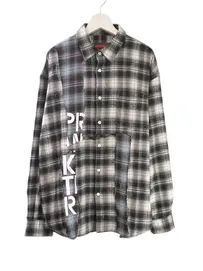 ��SALE 30%��ONE MADE ���ᥤ�� ��� ����� ONE-1448 PATCHWORK SHIRT BLACK