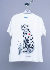 TRIPPY ART �ȥ�åԡ������� T����� TR-005 CHEETAH RED LIST WHITE