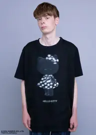 TRIPPY ART �ȥ�åԡ������� T����� TR-029 3D������ HELLO KITTY DOTS ONEPIECE BLACK