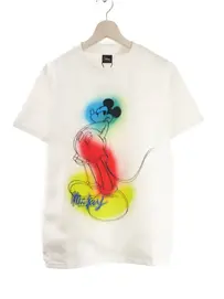 TRIPPY ART �ȥ�åԡ������� T����� TR-052 3D������ SPRAY ART MICKEY WHITE