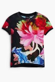 DESIGUAL �ǥ������� ��ǥ����� ���åȥ��� 26SWTK49 TS_MULTIFLOWERS_LACROIX 9019