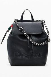 DESIGUAL �ǥ������� ��ǥ����� �Хå��ѥå� 26SAKP19 BACK_HALF LOGO LUENA MINI BLACK 2000