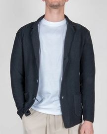 OVER/D ��� ���㥱�å� OC1S2S6M19 Giacca Maglia 3 Bottoni NERO