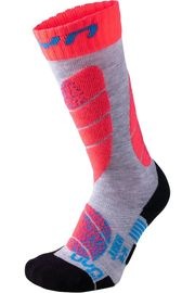 UYN ������ ���å� ������ ���å��� S100045 Ski Junior Socks G947 Light Grey/Coral Fluo