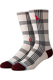 STANCE ������ ��� ���å��� M558A20PAT RAT PLAID WHITE