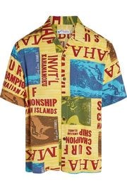 Jams World ����ॺ ���� ��� �����ϥ���� M630RE SUWT Men's Retro Shirt Surf Contest Yellow