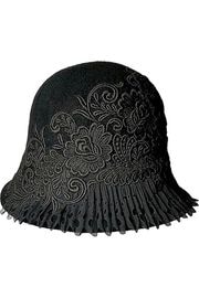 ��SALE 70%��SHINYA ����� ��ǥ����� ˹�� lacy hat �졼�����ϥå� BLACK