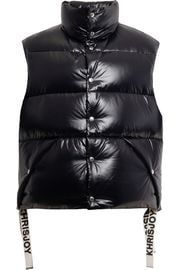 ��SALE 40%��Khrisjoy ���ꥹ���祤 ��� �٥��� EFPM049 NYL PUFF OVERSIZE VEST SHINY BLACK
