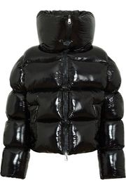 ��SALE 60%��XUMU ���� ���㥱�å� Super glossy black giant puffer coat BLACK