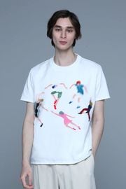 ��SALE 30%��TRIPPY ART �ȥ�åԡ������� T����� MX-1409 DANCING PEOPLE WHITE