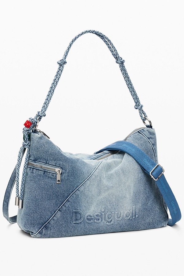 DESIGUAL �ǥ������� ��ǥ����� �Хå� 26SAXD27 BAG_HALF LOGO DENIM LEIRIA 2.0 5005