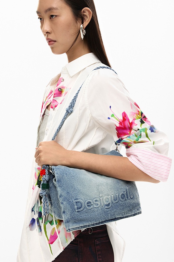 DESIGUAL �ǥ������� ��ǥ����� �Хå� 26SAXD28 BAG_HALF LOGO DENIM VENECIA 4.0 5005