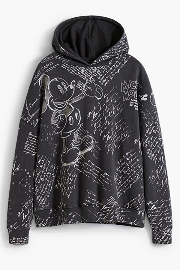 ��SALE 50%��DESIGUAL �ǥ������� ��ǥ����� �ѡ����� 25WWSK03 SWEAT_LETTERS MICKEY 2000