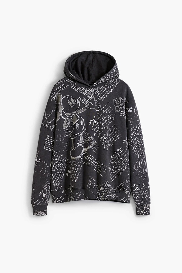 ��SALE 50%��DESIGUAL �ǥ������� �ѡ����� ��ǥ����� 25WWSK03 SWEAT_LETTERS MICKEY 2000