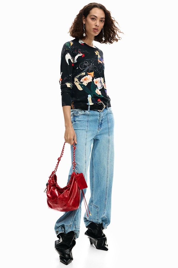 DESIGUAL �ǥ������� ��ǥ����� �Хå� 26SAXP28 BAG_HALF LOGO WAVERLY RED 3000