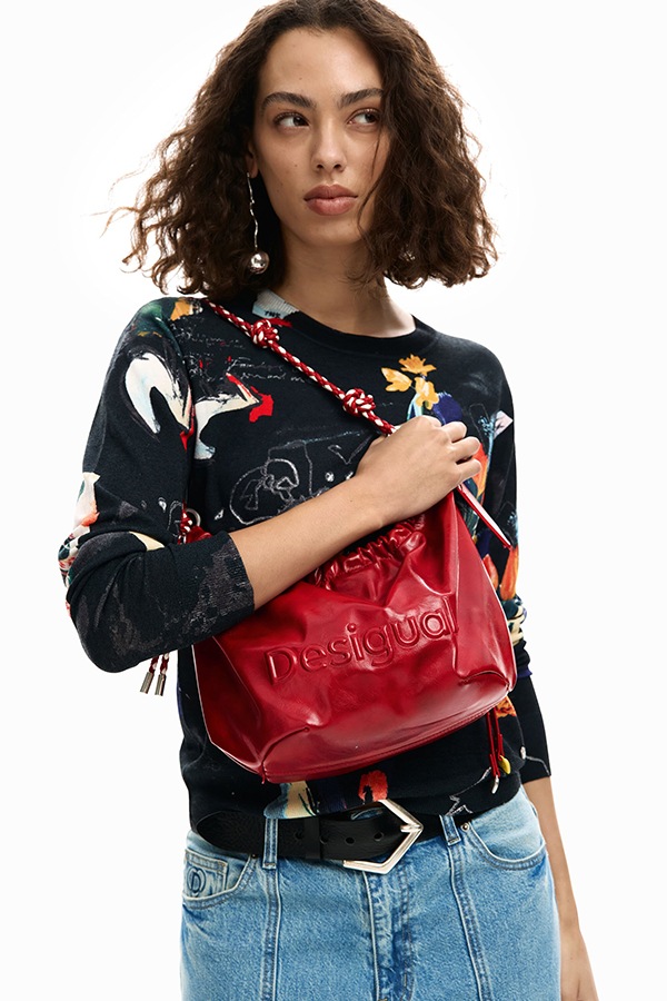 DESIGUAL �ǥ������� ��ǥ����� �Хå� 26SAXP28 BAG_HALF LOGO WAVERLY RED 3000