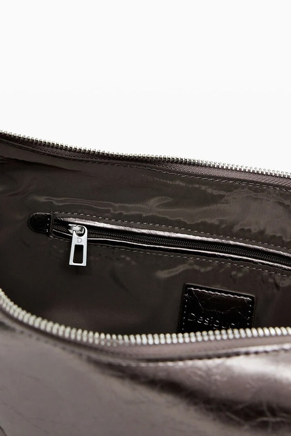 DESIGUAL ǥ Хå ǥ 25WAXPAU BAG_HALF LOGO ZANTE DARK SILVER 9225