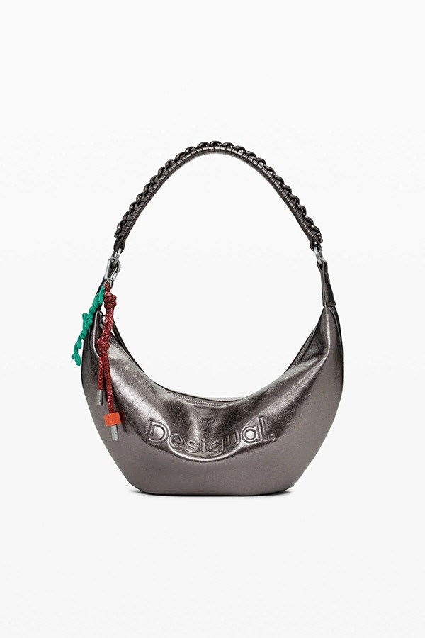 DESIGUAL ǥ Хå ǥ 25WAXPAU BAG_HALF LOGO ZANTE DARK SILVER 9225