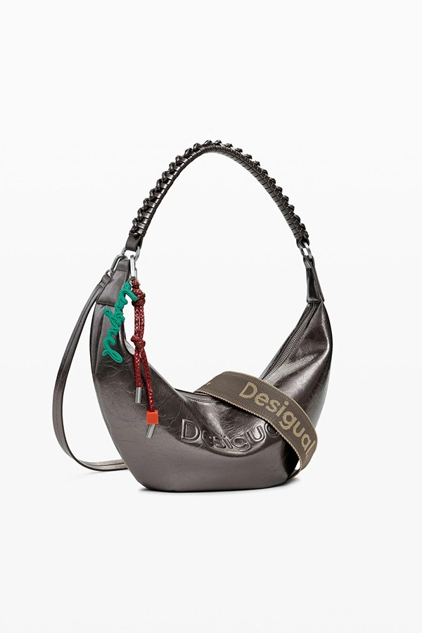 DESIGUAL ǥ Хå ǥ 25WAXPAU BAG_HALF LOGO ZANTE DARK SILVER 9225