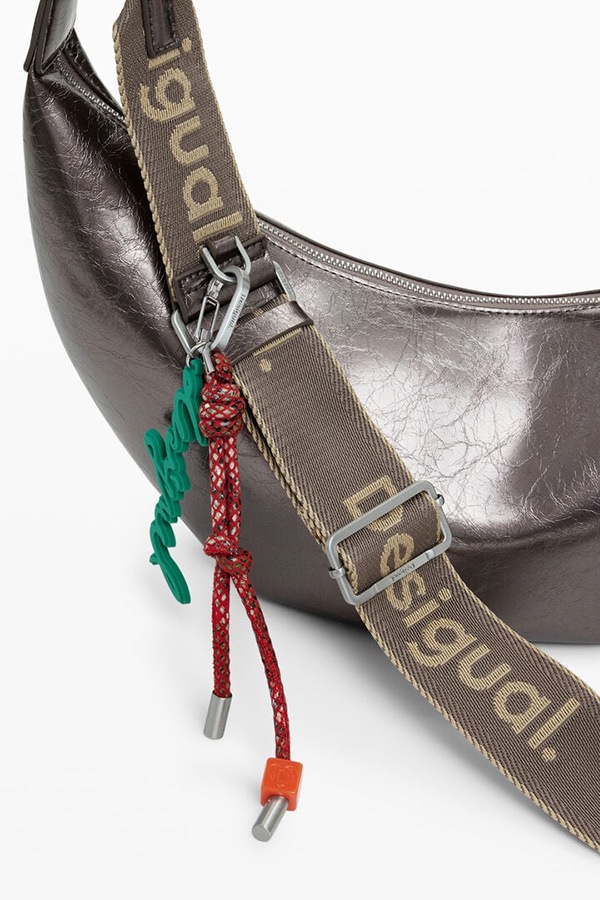 DESIGUAL ǥ Хå ǥ 25WAXPAU BAG_HALF LOGO ZANTE DARK SILVER 9225