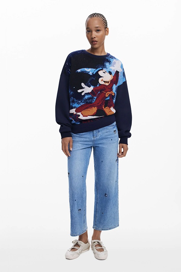 ��SALE 40%��DESIGUAL �ǥ������� ��ǥ����� �������å� 25WWSK15 SWEAT_FANTASY_MICKEY 5000