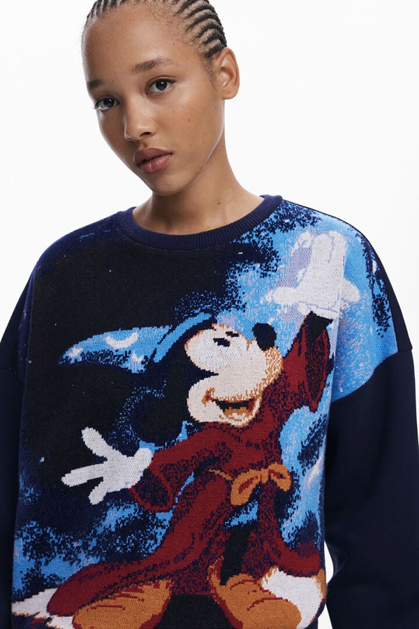��SALE 40%��DESIGUAL �ǥ������� ��ǥ����� �������å� 25WWSK15 SWEAT_FANTASY_MICKEY 5000