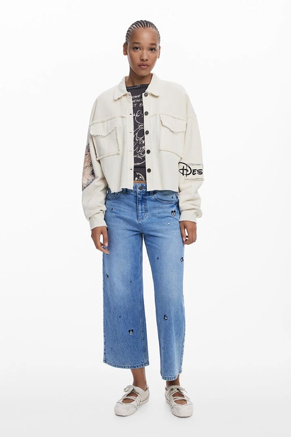 ��SALE 40%��DESIGUAL �ǥ������� ��ǥ����� �������å� 25WWSK16 SWEAT_DISNEY_MICKEY 1001