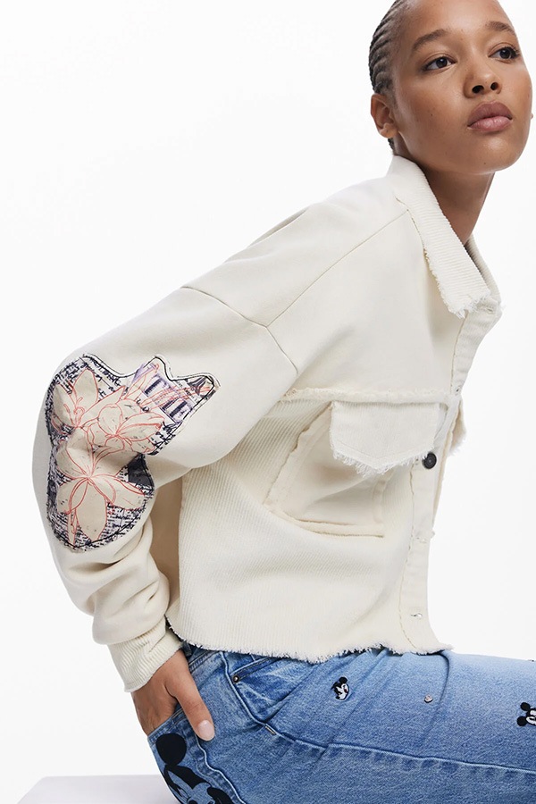 ��SALE 40%��DESIGUAL �ǥ������� ��ǥ����� �������å� 25WWSK16 SWEAT_DISNEY_MICKEY 1001