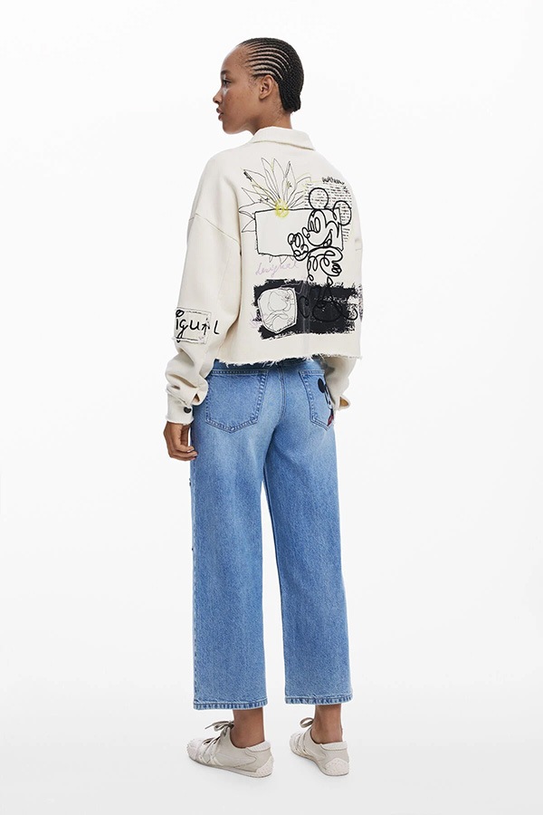 ��SALE 40%��DESIGUAL �ǥ������� ��ǥ����� �������å� 25WWSK16 SWEAT_DISNEY_MICKEY 1001