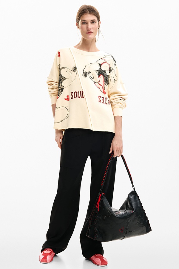 DESIGUAL �ǥ������� ��ǥ����� �������å� 26SWSK17 SWEAT_MUAK_MICKEY 2035