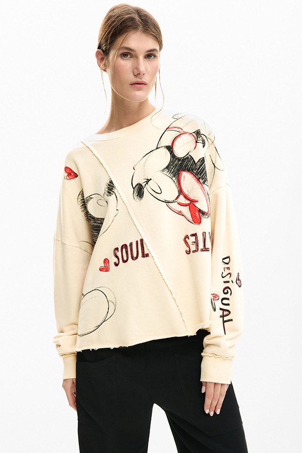 DESIGUAL �ǥ������� ��ǥ����� �������å� 26SWSK17 SWEAT_MUAK_MICKEY 2035