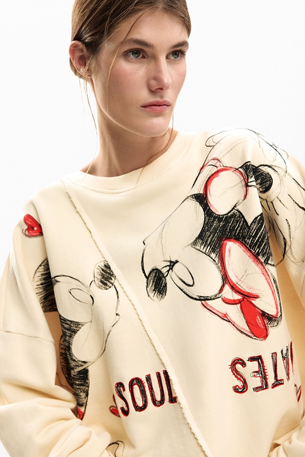 DESIGUAL �ǥ������� ��ǥ����� �������å� 26SWSK17 SWEAT_MUAK_MICKEY 2035