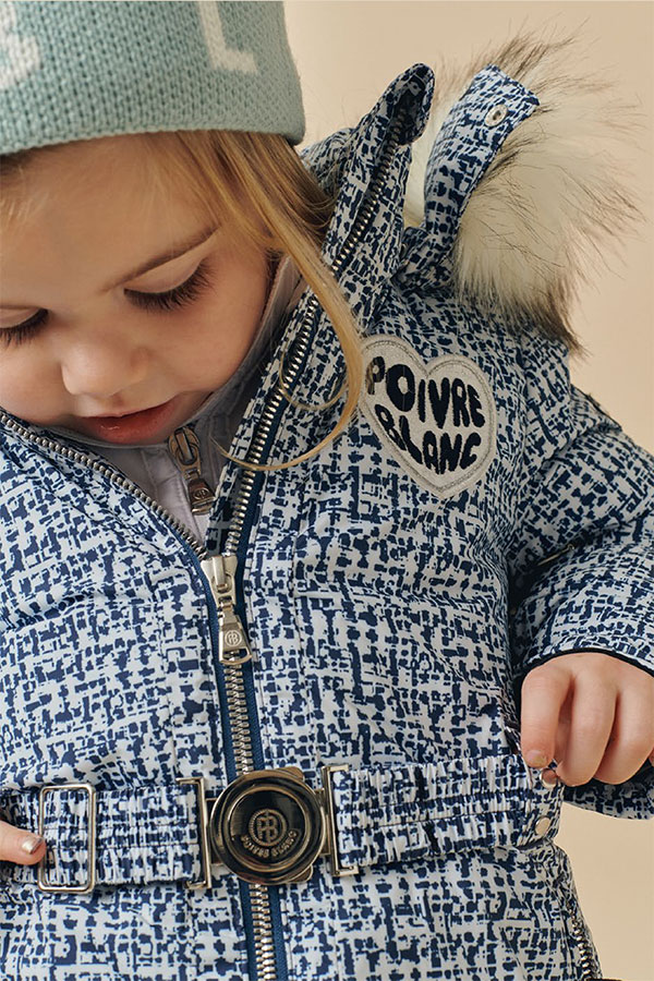 POIVRE BLANC 㥱å BABY W24-1201-BBGL 2412015T 3022 TWEED GOTHIC B