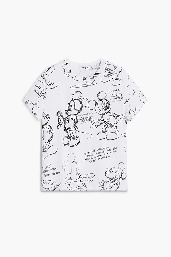 ��SALE 50%��DESIGUAL �ǥ������� ��ǥ����� ���åȥ��� 25WWTK03 TS_MICKEY SKETCH 1000