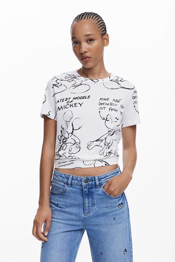 ��SALE 50%��DESIGUAL �ǥ������� ��ǥ����� ���åȥ��� 25WWTK03 TS_MICKEY SKETCH 1000