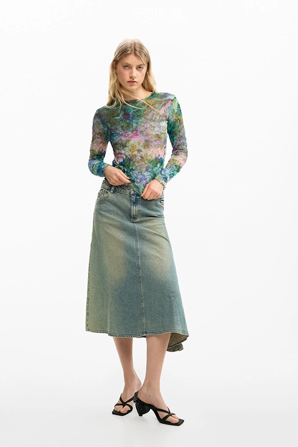 DESIGUAL �ǥ������� ��ǥ����� �֥饦�� 26SWBW12 BLUS_BETTLE 5020